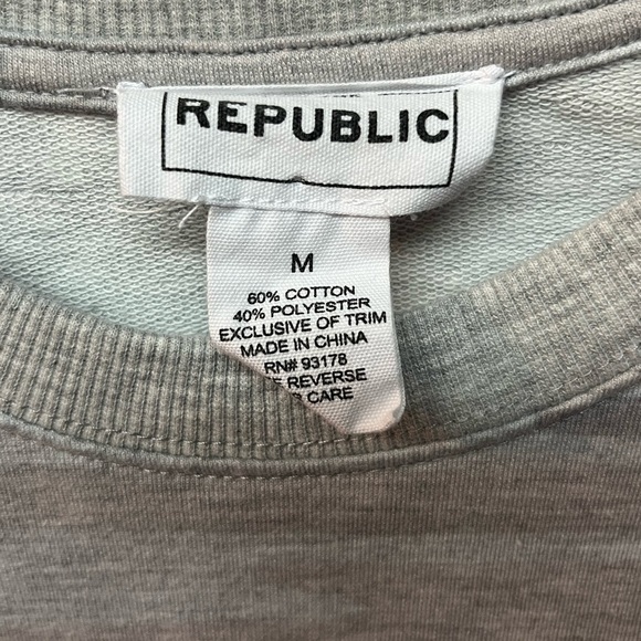 For the Republic - Gray Camouflage Womens Sweater - Picture 2 of 3